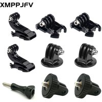 Zubehör Kit für Action Kamera Zubehör Schnell verschluss Schnalle Stativ halterung für Gopro Held 13 12 11 10 9 8 7 6 5 4 3 schwarz gesetzt