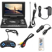 7.8 Inch Portable HD TV Home Car DVD Player VCD CD MP3 DVD Player USB Cards RCA TV Portatil Cable Game 16:9 Rotate LCD Screen