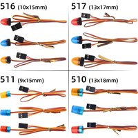 3PCS Ultra Bright LED Flash Lights Alarm Lamp with Strobing-Blasting/Flashing/Rotating for 1:14 RC Tamiya Tractor Police