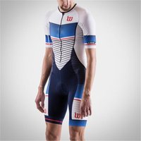 Wattie Ink Men's Triathlon Jersey Suit Bike Kit Cycling MTB Skinsuit Speed Suit Jumpsuit One-Piece Suit Bodysuit Chrono Ciclismo