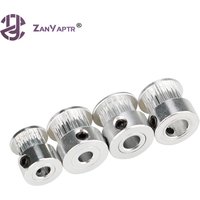 1Pcs GT2 Pulley 20 Tooth 20tooth Bore 5mm 6.35mm 8mm teeth Timing Gear Alumium For 2GT belt Width 6mm For 3D printer parts