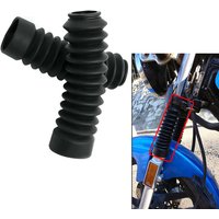 Pack 2 Front fork cover For Yamaha YBR125 Motorcycle fork boots Guard protector Shock absorber Rubber boots Dustproof dust cover
