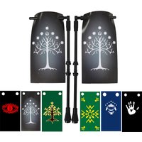 Big Flags for Gondor Elves Rohan Mordo Durin Isengard Spartan Rome Flagman Warlords Infantry Square Building Brick Figure
