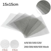 4/8/30/100/120/200/300/400/500 Mesh 15x15cm 304 Stainlessy Steel Mesh Filter Repair Fixed Mesh Filter Woven Wire Mesh