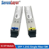 SFP Module 1.25G SC BiDi 1310nm/1550nm WDM Switch SFP Transceiver Module with Switch with DDM Compatible for Various Switches