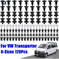 120x For VW Transporter T4 T5 T6 Car Trim Lining Clips Bumper Retainer Auto Engine Undertray Cover Fastener Plastic Push Rivets