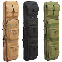 80/95/115cm Tactical Double Gun Case, Rifle Case, Padded Rifle Storage Backpack Integrated Pistol and Magazine Storage