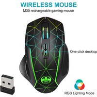 2.4GHz Wireless Mouse Charging Luminous USB Mouse Gamer RGB LED Office Quiet Portable Mouse For Tablet Phone PC Laptop 3200DPI