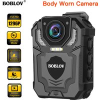 Boblov Mini Body Camera T5 Audio Video Record Wearable Police Cam Law Enforcement Night Vision Loop Recording DVR Small Camera