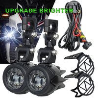 Phare antibrouillard auxiliaire pour moto, lampe plus lumineuse, 40W, 6000K, compatible avec BMW Runder GS, F800GS, F700GS, F650, K1600, mise à niveau
