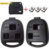2 3 Button Switch Remote Car Key Shell Case cover Pad For Toyota RAV4 Prado Corolla Land Cruiser Previa Tarago Pixis Rush Celica