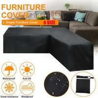 L-förmige Sofa-Abdeckung, wasserdicht, Möbelabdeckung für den Außenbereich, Garten, Hof, Rattan-Sofa, staubdicht, V-förmige Schutzabdeckung