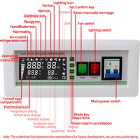 XM-18SD Automatic Controller Intelligent Egg Incubator AC 220V Thermostat Multifunction Egg Incubator Control System for Farm