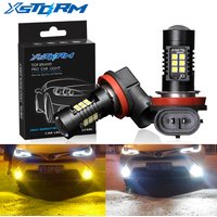 2 Pcs H8 H11 Led HB4 9006 HB3 9005 Brouillard Lumières Ampoule 1200LM 6000 K Blanc Voiture Conduisant la Journée Courant Lampe Auto Led Lumière 12 V 24 V