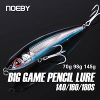 Noeby Sinking Pencil Fishing Lure 14cm70g 16cm98g 18cm145g Stickbait Wobblers Artificial Hard Baits for Sea Tuna Fishing lures