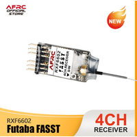 AFRC-RXF6602 Mini Receiver For Futaba FASST 6EX, 7C, TM-7, TM-8, T8FG, T10C, TM-10, T10CG, T12Z, T12FG, TM-14, T14MZ, T18MZ