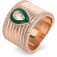 LAYA 925 Sterling Silver Fashion High Quality Zircon Original Enamel Paint Spray Rings For Women's Men's Classic Jewelry