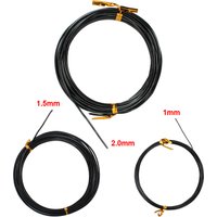 3 Rolls Bonsai Wires Anodized Aluminum Bonsai Training Wire With 3 Sizes(1.0 mm,1.5 mm,2.0 mm) Total 15m (Black) Garden Supplies
