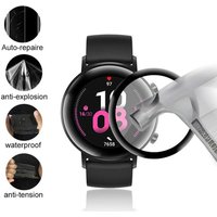 Protecteur d'écran pour HUAWEI watch GT 2, Film en verre trempé, matériaux polymères, 42/46mm, 46mm/42mm
