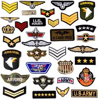 EMBLEM Star Iron On Badge Patch Embroidered Applique Sewing Clothes Stickers Garment Apparel Accessories