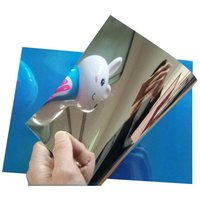 Double-Sided Non-Adhesive UV Silvery Reflective Mirror Decorative Film Waterproof Heat-Resistant Highly Reflective for Home Deco