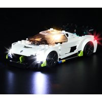 Vonado LED Lighting Set for 76900 Koenigsegg Jesko Speed Champions Light Kit, Not Included the Building Block