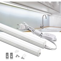 2PCS /1PCS a Set T5 Tube Full Kit LED Lamp With 1.2m 3.9FT EU US Power Plug Cable Wire Switch 2835 LED Light Bulb Home Decor