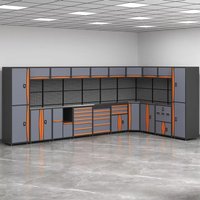 Garage storage set, tool cabinet, heavy workshop metal, workbench