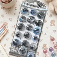 New Cartoon Capsules Shake 3D Relief Stickers Scrapbooking Diy Diary Decor Journaling Stationery Cute Stickers School Supplies