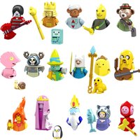 PG8141 Anime Cartoon Doll Building Blocks Kawaii Banana Shark Educational Toys Children's Home Gift Constructor Adventure