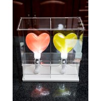 Clear Acrylic Display Box For Carat Stick Light Stick Support Stick Concert Ticket Hand Lamp Idol Collection Dustproof Showcase