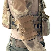 Tactical Arm Sleeve Map Pouch Documets Pocket Wrist Bag Running Mobile Phone Bag Outdoor Elastic Arms set