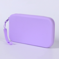 Square Silicone Coin Purse Wallet Mini Portable Headphone Key Storage Bag Waterproof Data Cable Pouch Fashion Solid Color