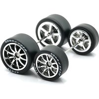 1Set 1/64 Alloy Car Staggered Front Small Rear Large Wheel 11.2mm+13mm BMS Serie Gild/Silvering/Golden/Silver For Hot Wheel