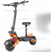 60v 40ah Large Battery Remote Scooter with Seat 11-inch Tires X5 6000W Dual Motor Eelectric Scooter