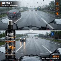 Helmet Visor Rain Repellent Spray, 50ml Waterproof Coating for Motorcycle Helmet, Anti-fog & Anti-rain