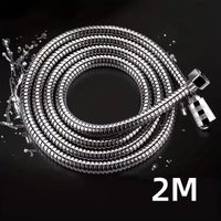 2mShower Hose, Upgrade Stainless Steel Shower Tube, Anti-Kink and Leak-Proof, High Pressure Resistance, Universal G 1/2 Connecti