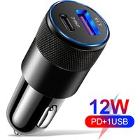 65W USB Car Charger 3.0 Type C Fast-Charing Car Phone Charger For IPhone 14 13 Huawei For Samsung Car Accessories Part Use