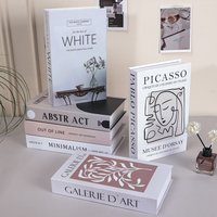 Colorful Spring Fashion Fake Book Decoration Remote Control Storage Box Coffee Table Living Room Luxury Prop Book Decoration