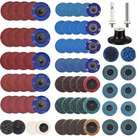 SIFANG 2 Inch R-type Abrasive Disc Sanding Disc Roll Lock Surface Pad Polishing Sandpaper Quick Change Disc For Rotary Tool