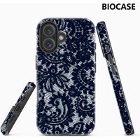 Black Lace Phone Case for Magnetic Phone Case for IPhone 17 16 15 14 13 Pro Max Plus Single Double-layer Tough Case