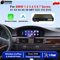 Wireless CarPlay Android Auto Upgrade Decoder Box Retrofit Kit For BMW 1 2 3 4 5 6 7 Series X1 X3 X4 X5 X6 F20 F22 F30 F31 F33 F48 F10 F25 F60 E90 E84 E87...NBT CIC CCC EVO System BT Mirror Link