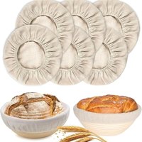 Round Oval Bread Basket Cloth Cover Liner Sourdough Banneton Proofing Baskets Cloth Bread Sourdough Proofing Homemade Baking