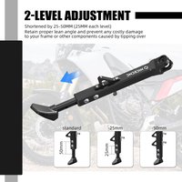 NICECNC Für Yamaha Tenere 700 /XTZ700 2019-2024 Verstellbarer Seitenständer-Tieferlegungs-Kit 38mm 1,5" Für Yamaha Tenere 700 Rally Edition 2020-2024 Tenere 700 2024 2023 2022 2021 2020 2019