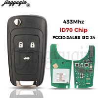 jingyuqin 433MHz ID70 FCCID:2ALBS1SG24 Remote Car Key For Chevrolet Aveo Cavalier 2019 2020 Auto Replacement Full Control