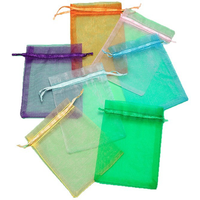 9X12cm 100pcs Colorful organza bags gauze bags gift bags small pouches candy jewelry packaging wedding gift bolsa fabric bolsa