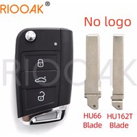 1pc No logo 3 Buttons MQB Remote Key Shell Cover For Golf 5 7 Sportsvan GTI MK7 For Skoda Octavia A7 For Seat HU66/HU162T Blade