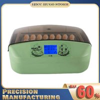 Intelligent Digital Egg Incubator, 32 Egg Large Capacity Poultry Incubator Automatic Egg Turning Egg Hatcher