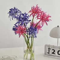 19.7 Inch Artificial Red Spider Lily Flowers for Wedding Venue Decor Hanfu Photography Prop