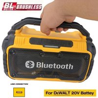 Haut-parleur Bluetooth Portable, caisson de basses Compatible avec chantier de Construction en plein air, haut-parleur étanche stéréo Surround